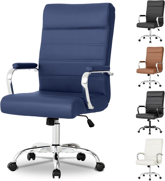 Office Desk Chair, Modern Conference Room Chairs, High Back Ergonomic Home