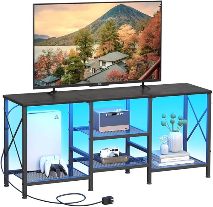 JARHETUN TV Stand with LED Lights