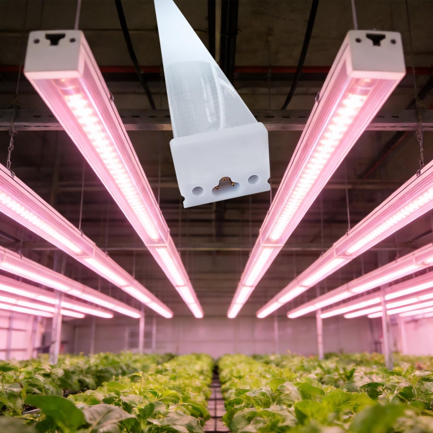 Grow Lights for Indoor Plants Full Spectrum Grow Lights for Seed Starting,4FT Plant Light for Indoor Plants,252W(6x42W 1400W Equivalent) Linkable Design,Greenhouse,Pinkish White,6 Pack