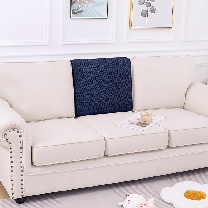 Smiry Waterproof Couch Cushion Covers, Stretch Jacquard Thick Sofa Cushion