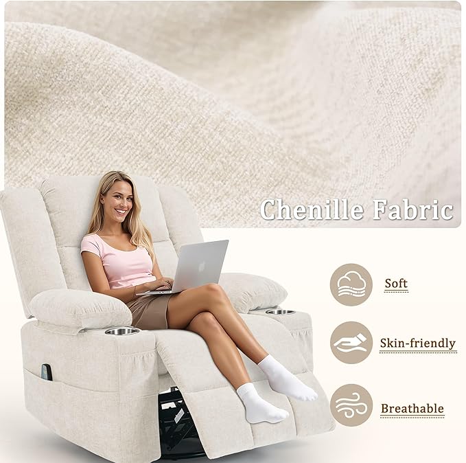 Korser 360° Swivel Rocker Recliner