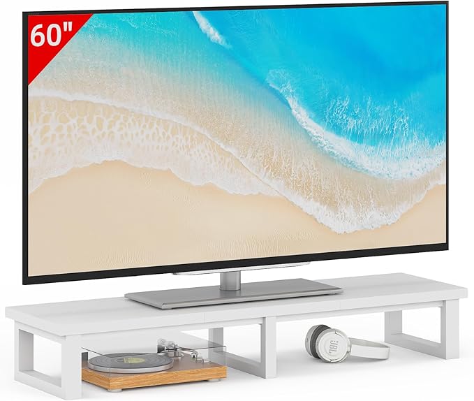 YAOHUOO 45" Large TV Riser for 32-60 inch TV, TV Riser Stand Shelf