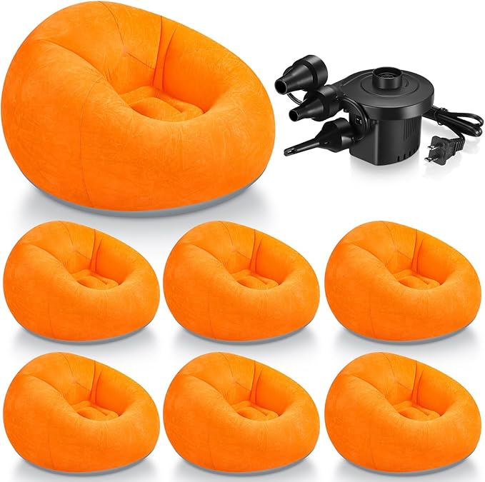 Realspring 6 9 12 Pcs Inflatable Bean Bag Chairs