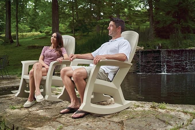 Semco Rockaway Heavy Duty All-Weather Outdoor Rocking Chair Plastics