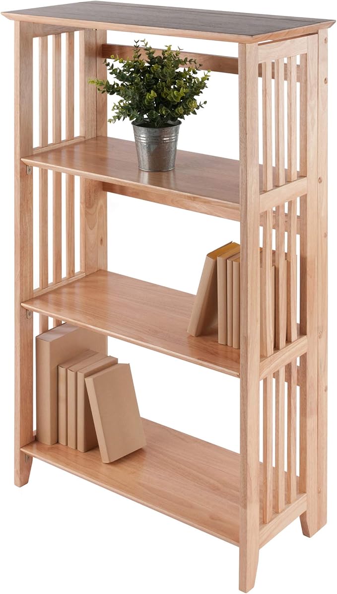 Winsome Mission Beech Wood 4-Tier Shelf