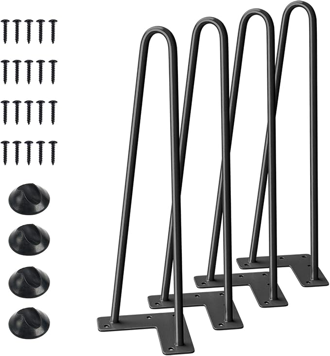 SMARTSTANDARD 16" Hairpin Furniture Legs, Metal Home DIY Projects