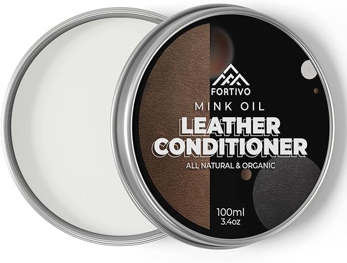 FORTIVO Leather Mink Oil, Color Restorer, Scratch Remover, Couch Paint and