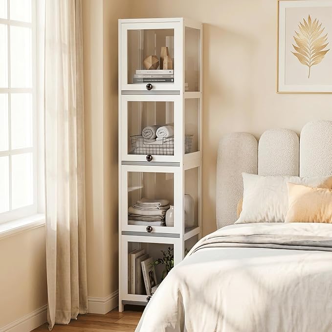Magshion Display Cabinet, 4-Tier Corner Shelf