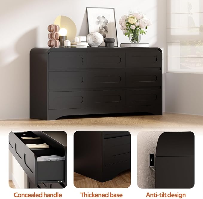 9 Drawer Dresser and Nightstand Sets