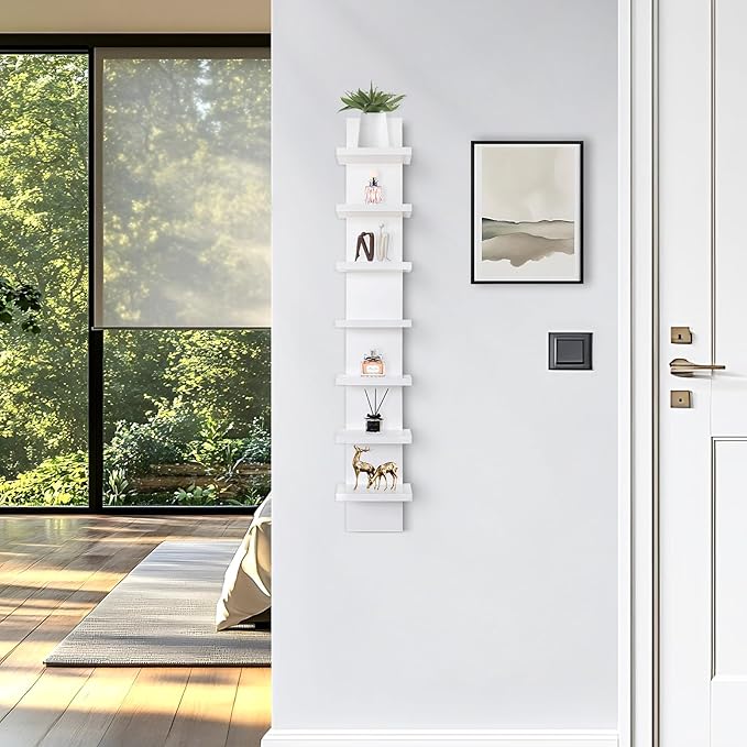 Homaterial Small 7 Tier Vertical Wall Shelf