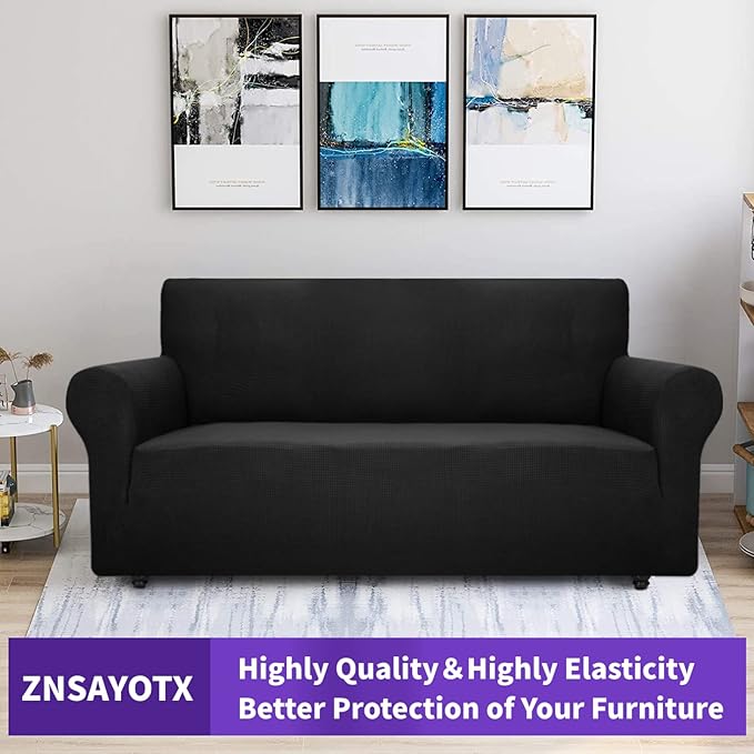 ZNSAYOTX Super Stretch Couch Cover Universal Sofa Covers