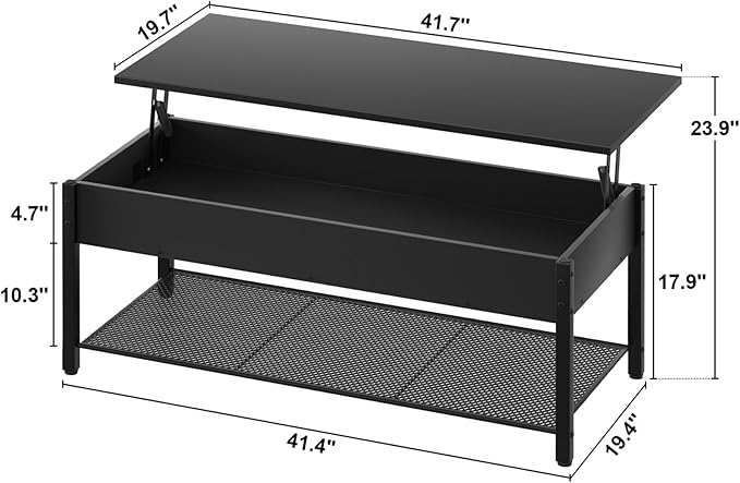 Homieasy 41.7" Lift Top Coffee Table