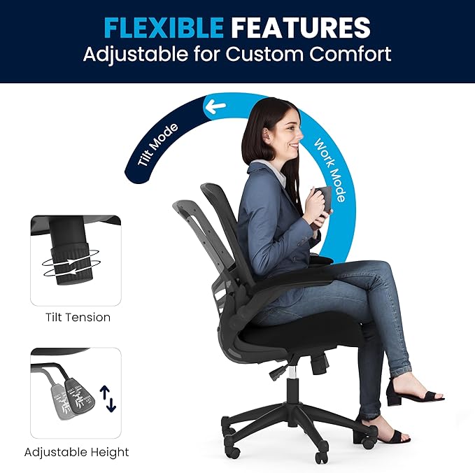 Flash Furniture Kelista Mid-Back Swivel Office Chair