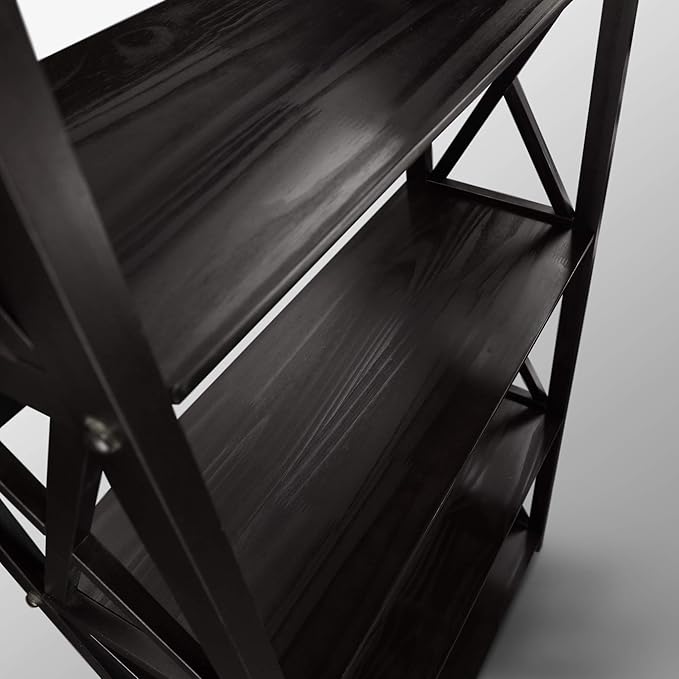 Montego 5-Shelf Bookcase-Black