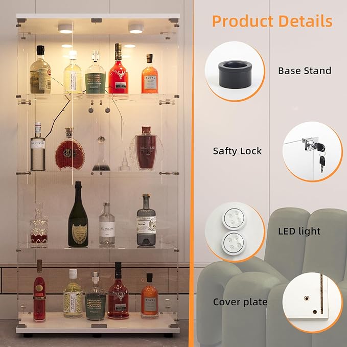 FANYUSHOW Glass Display Cabinet