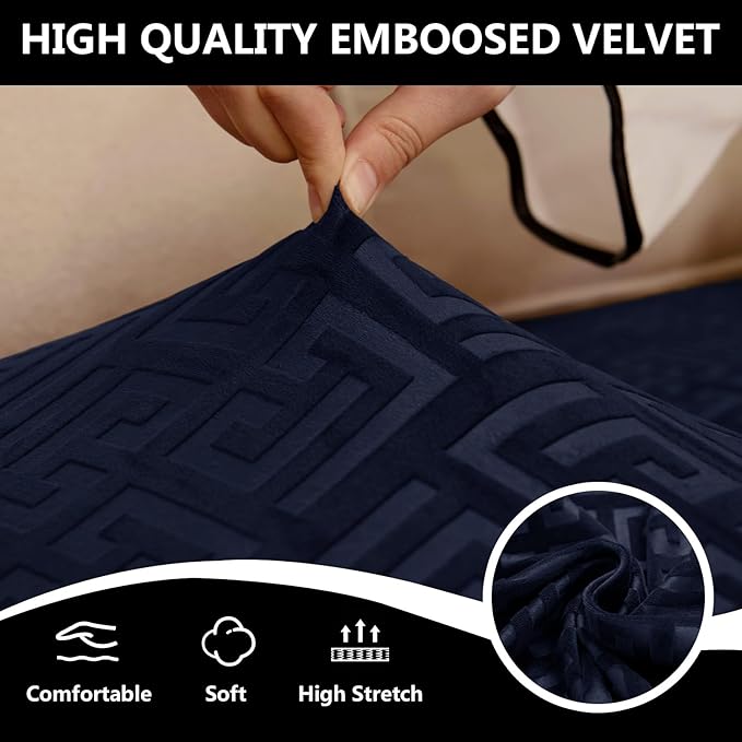 UNBBRRL 10 Pieces Stretch Sofa Cushion Covers
