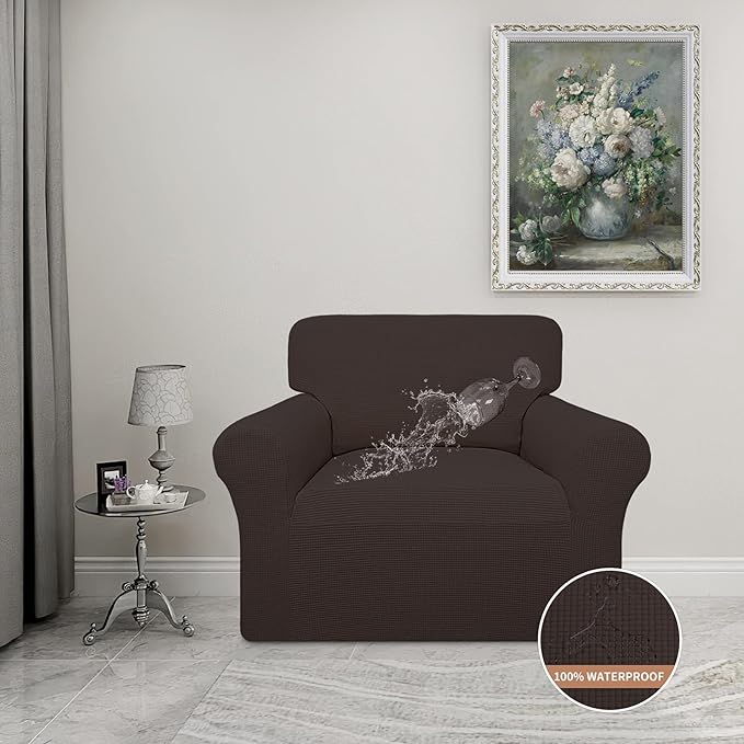 Easy-Going 100% Waterproof Chair Couch Cover, Dual Waterproof Sofa Cover
