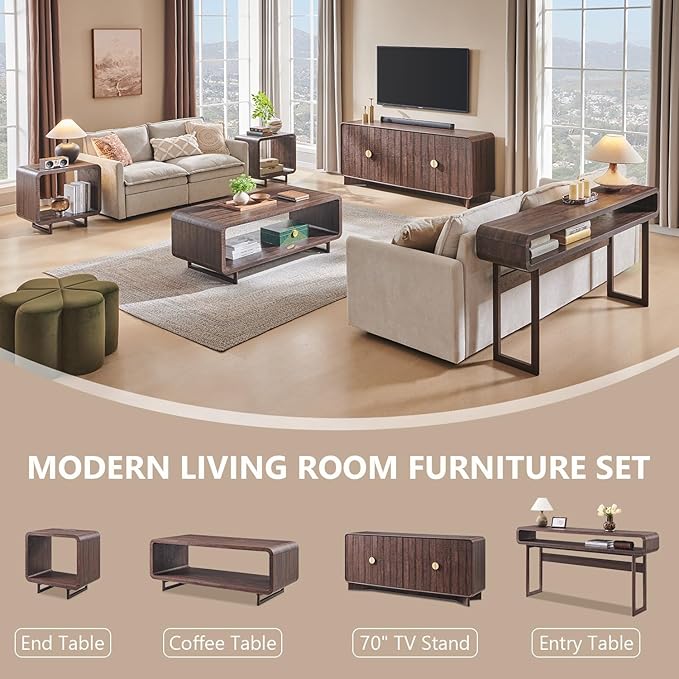 IFGET 70" Modern TV Stand for TVs Up to 80 inches, TV Console