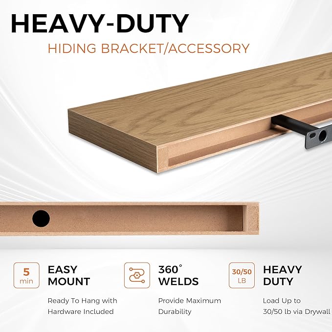 Fun Memories 48 Inch Floating Shelves