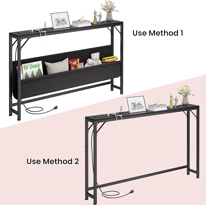 Asgolion 47.2'' Skinny Console Table