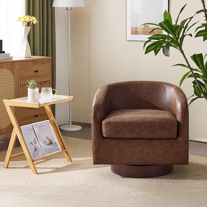 VINGLI 360°Swivel Accent Chair