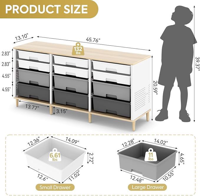 12 Drawers Storage Cabinet