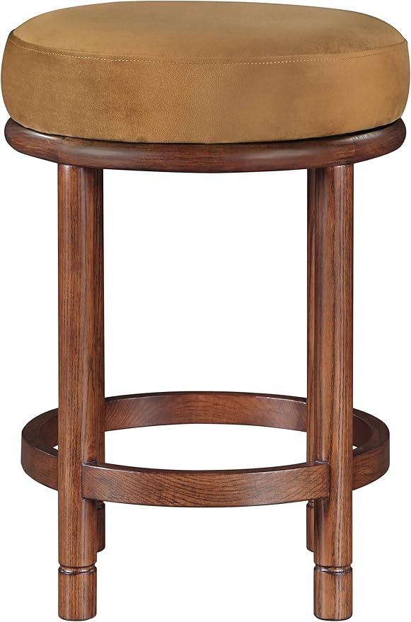 Meridian Furniture 978Saddle-C Monette Collection Art Deco Counter Stool
