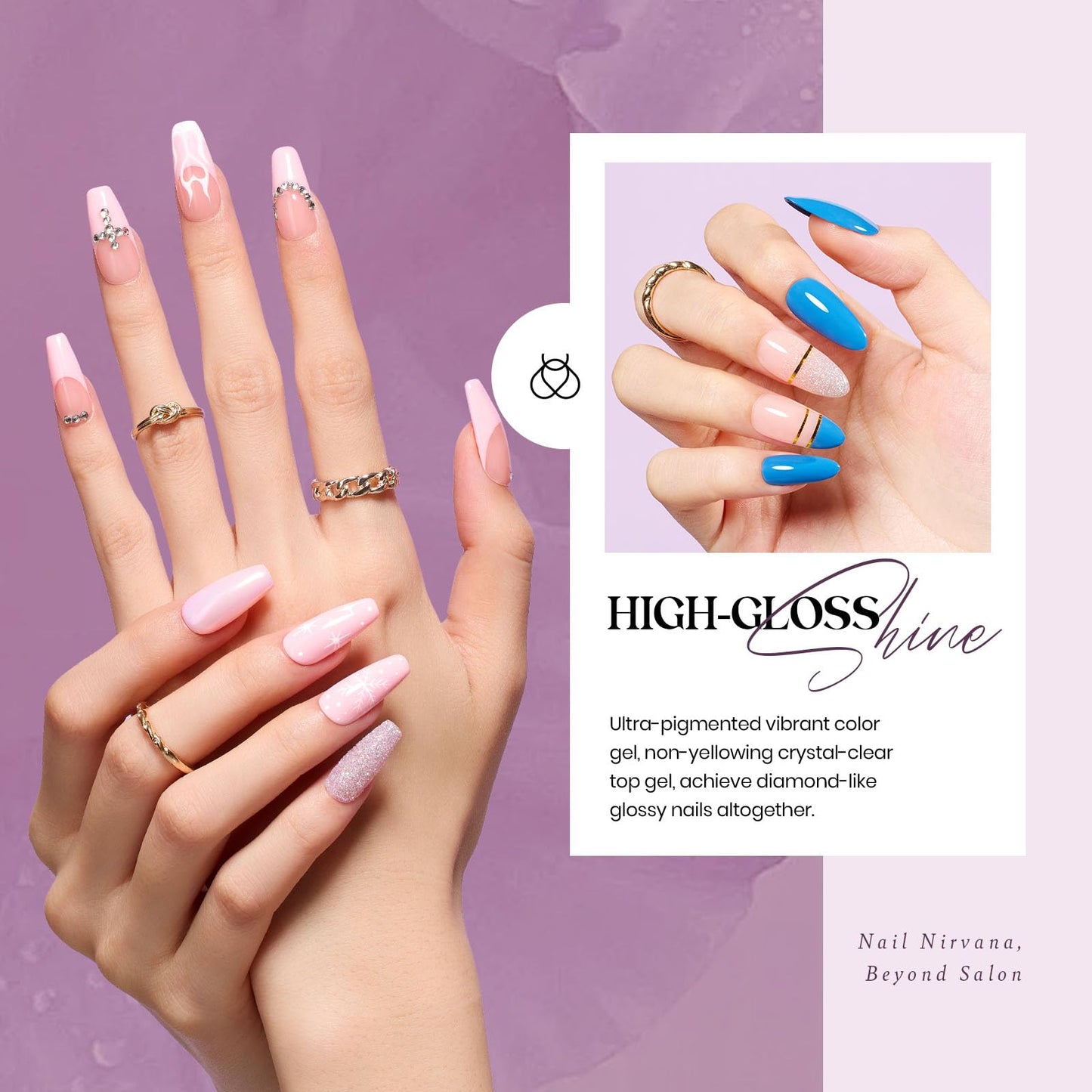 beetles Gel Polish Set - 23Pcs Macaroon Color Gel Nail Kit with Glossy Matte Top Coat Base Coat Yellow Pink White Purple Blue Glitter Bright Uv Nails Paradise Pastel Gel Halloween Gifts for Women