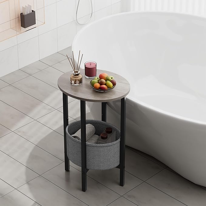Vagusicc Round Side Table End Table