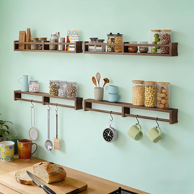 Fixwal Nursery Book Shelves, 32 Inch Floating Bookshelves