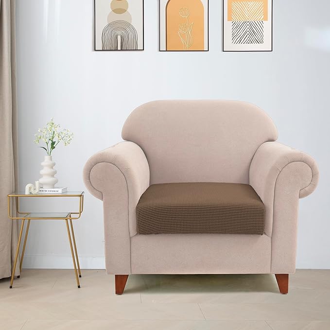 Water Repellent Single Seat Cushion Cover, Replacement Chair/Sofa Cushion