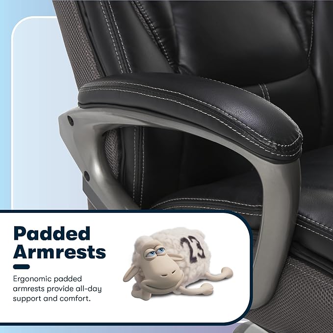 Serta Lautner Executive Home Office Desk Chair, Ergonomic High-Back
