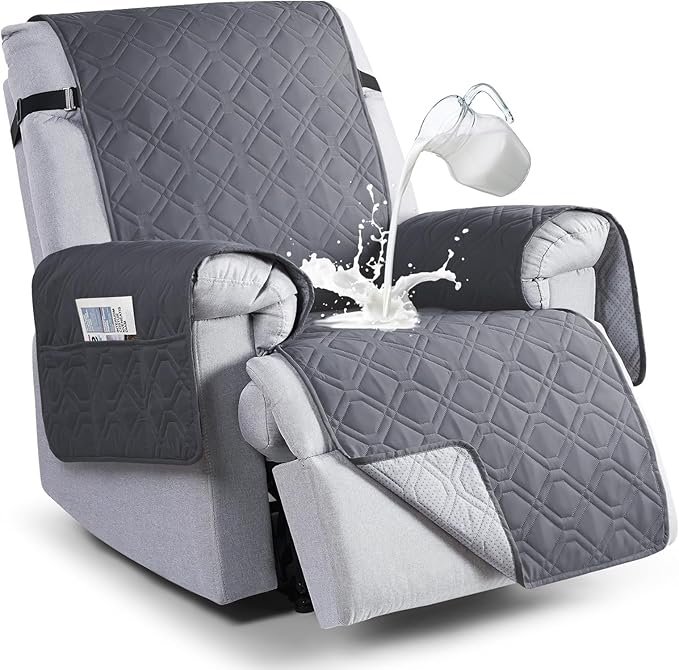 VANSOFY 100% Waterproof Recliner Chair Covers, Recliner Cover Non-Slip Dog