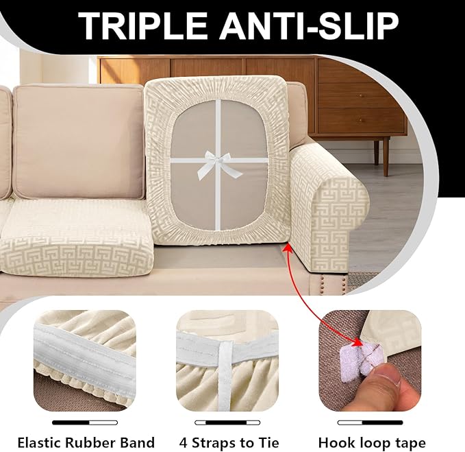 UNBBRRL Stretch Couch Seat Cushion Cover