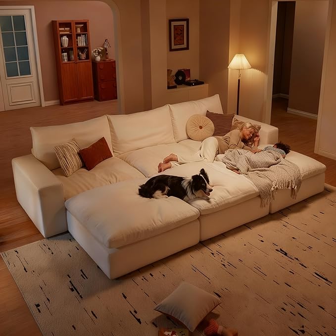 Modular Cloud Sofa, 110.2" Cloud Sectional Couches