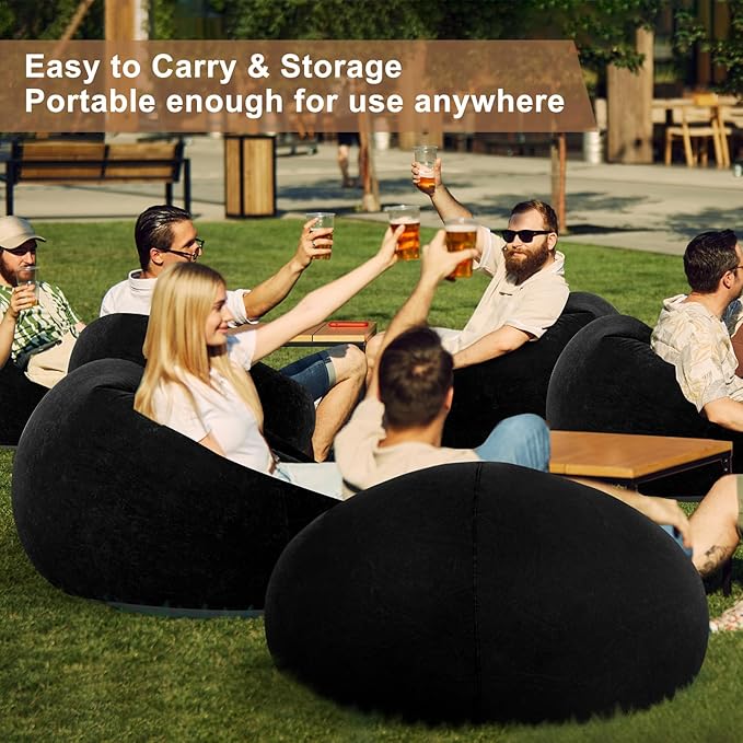 Realspring 6 9 12 Pcs Inflatable Bean Bag Chairs