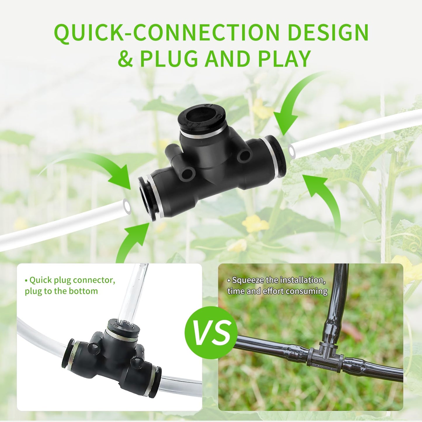 RUNWUSHENG Automatic drip Irrigation System，DIY Indoor Plant Watering System,Self-Priming Pump, programmable Timer, Indoor Pot Plant Watering Device