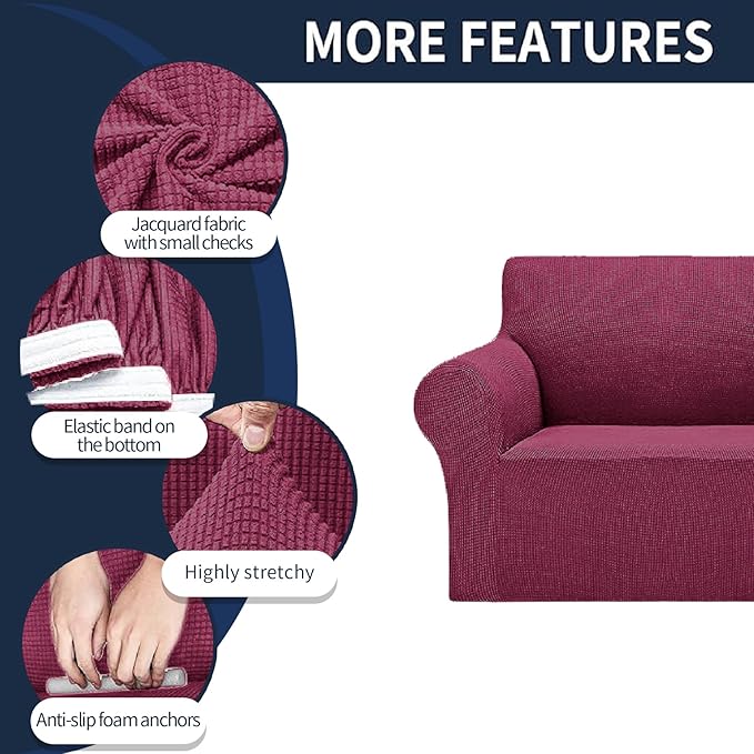 Cupuamon 2026 New Stretch Oversized Sofa Slipcovers Couch Sofa Cover