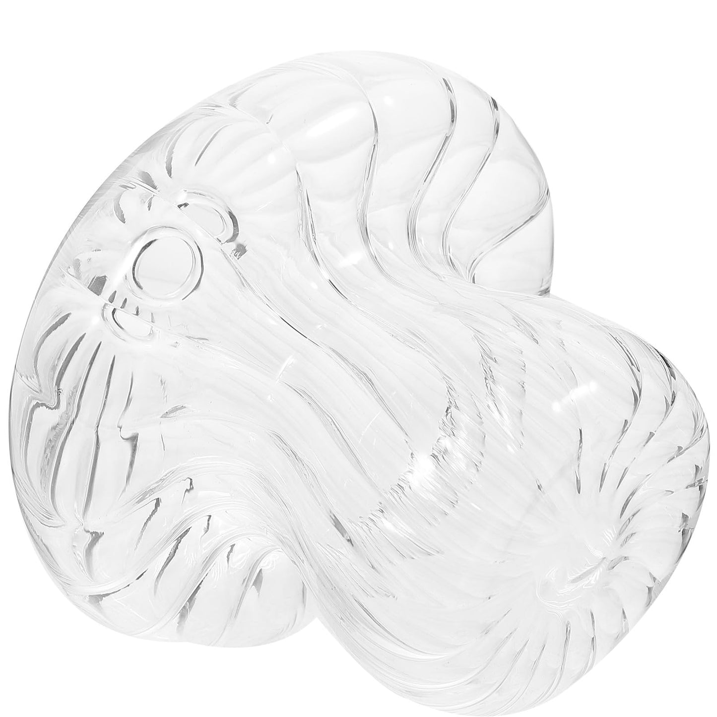 Cabilock Mushroom Shaped Glass Vase Hydroponic Flower Planter 10x10x9.3cm Decorative Home Tabletop Terrarium Vase for Indoor Plant Display