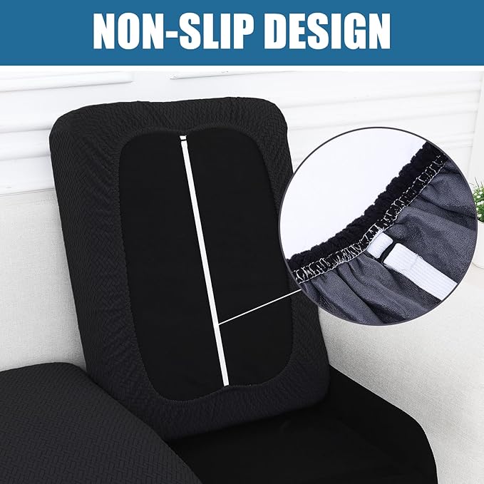 Smiry Waterproof Couch Cushion Covers, Stretch Jacquard Sectional Couch Covers