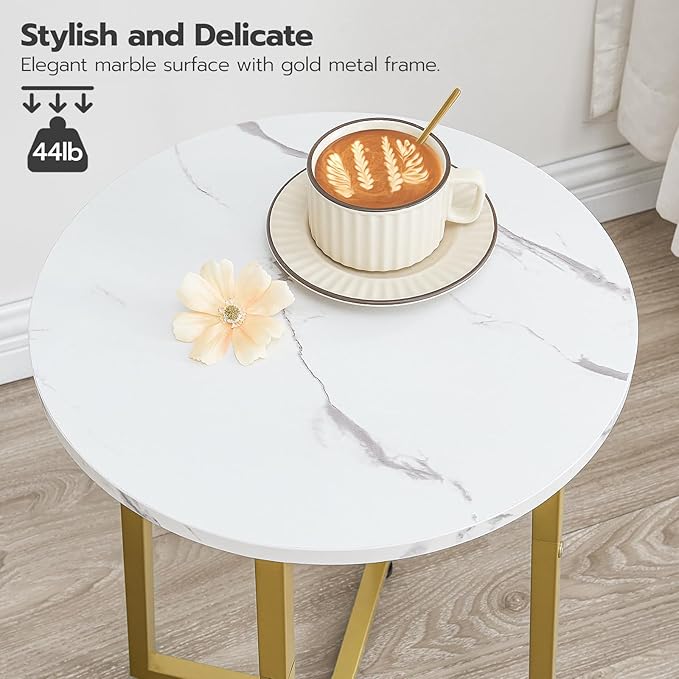 HOOBRO Side Table, Round End Accent Table