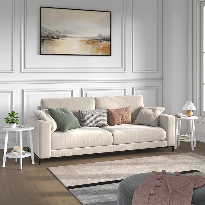 sthmec Side Table, Small Round End Table
