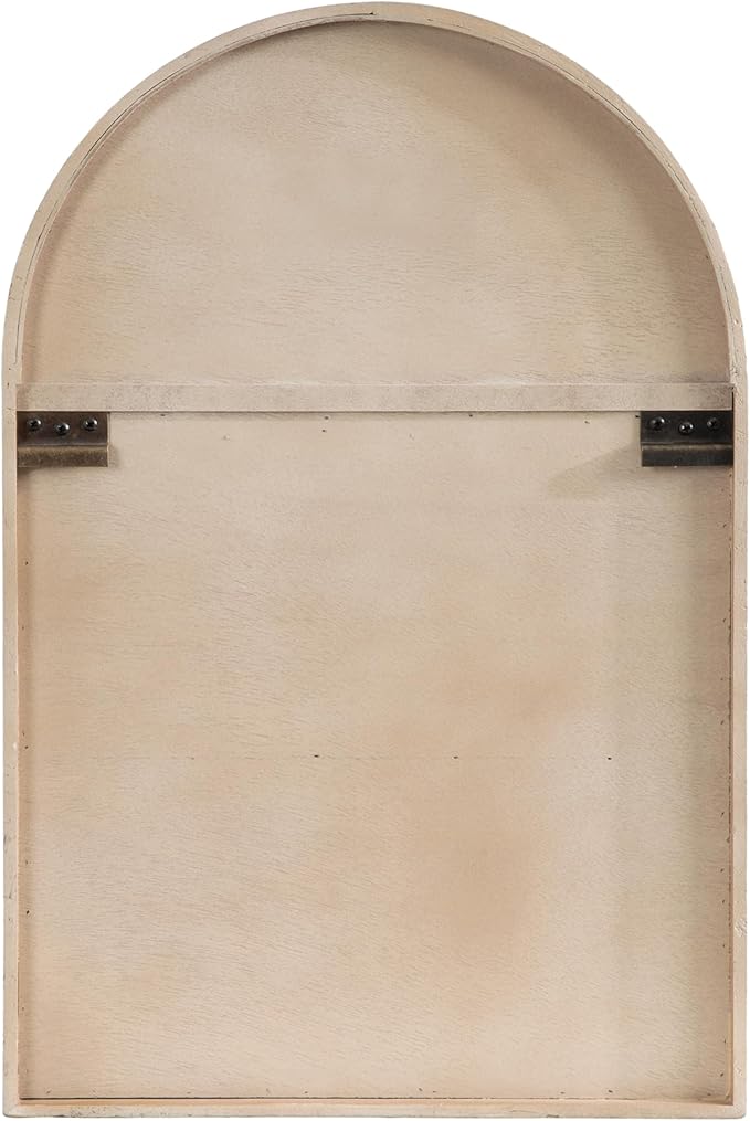 Kate and Laurel Megara Decorative Wooden Hanging Arched Wall Cabinet