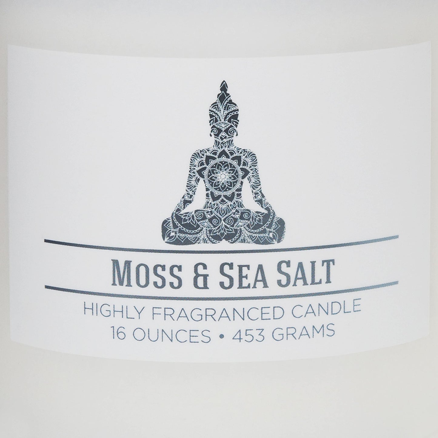 Carolina Moss & Sea Salt Scented Candle, 16 oz Wellness Relaxing Aromatherapy Candle, 2 Wick White Jar Soy Blend Wax, Candles for Home, 60H Burn - Made in The USA