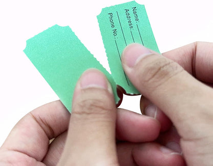 Yuanhe Raffle Tickets Double Roll - 16000 Total 50/50 Raffle Tickets for Events, Entry, Class Reward, Fundraiser, Carnivals, Door Prizes