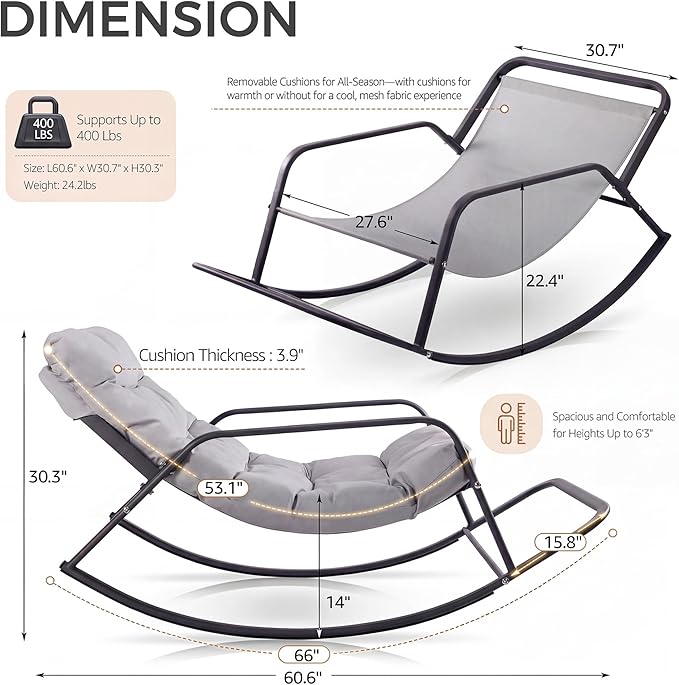 RADIATA Papasan Rocking Chair