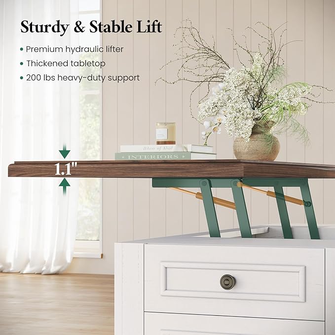 47.2" Lift Top Coffee Table