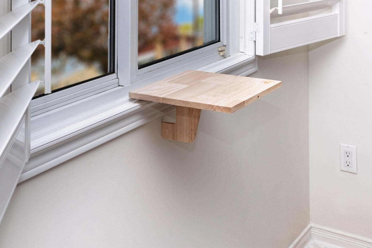 AD Furnishes Original SillMate Window Plant Shelf, 11.6"x11.6" Sill Shelf for Plants - Verify Sizing First - Cat Perch - Renter Friendly No Drilling/Damage - Sill Extender for Plants (Small)