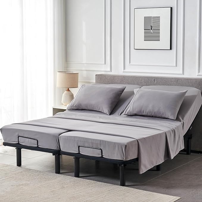 Kingnex Split California King Sheets Set