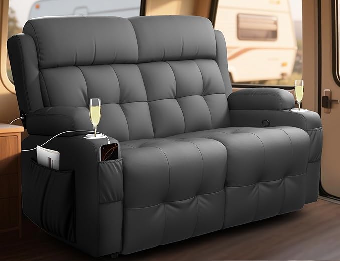 RV Loveseat Recliner Sofa, Wall Hugger Recliners